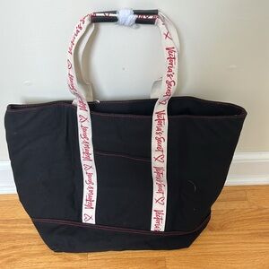 Victoria's Secret Zip Top Canvas Tote Bag